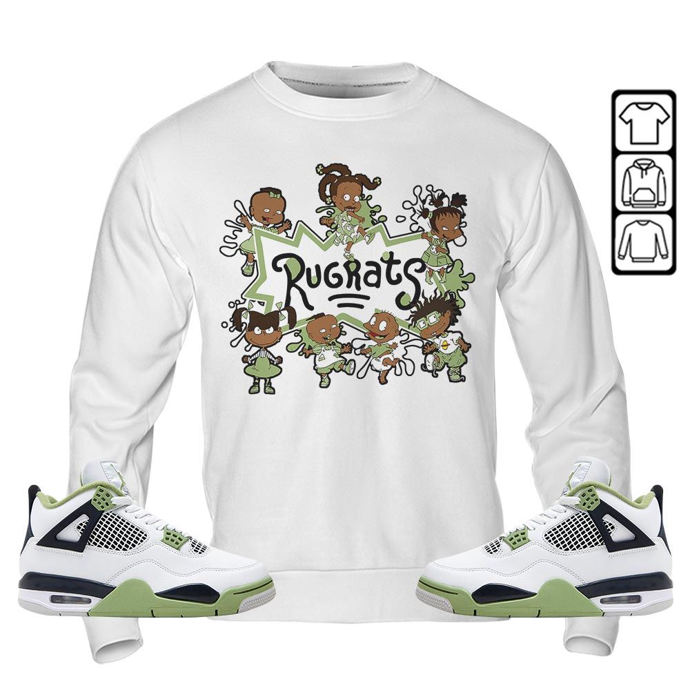 Funny Cartoon 90s Kids Melanin Sneaker Shirt Match Retro Oil Green 4s, Jordan 4 Oil Green MKO T-Shirt Funny Cartoon 90s Kids Melanin Sneaker Shirt Match Retro Oil Green 4s, Jordan 4 Oil Green MKO T-Shirt