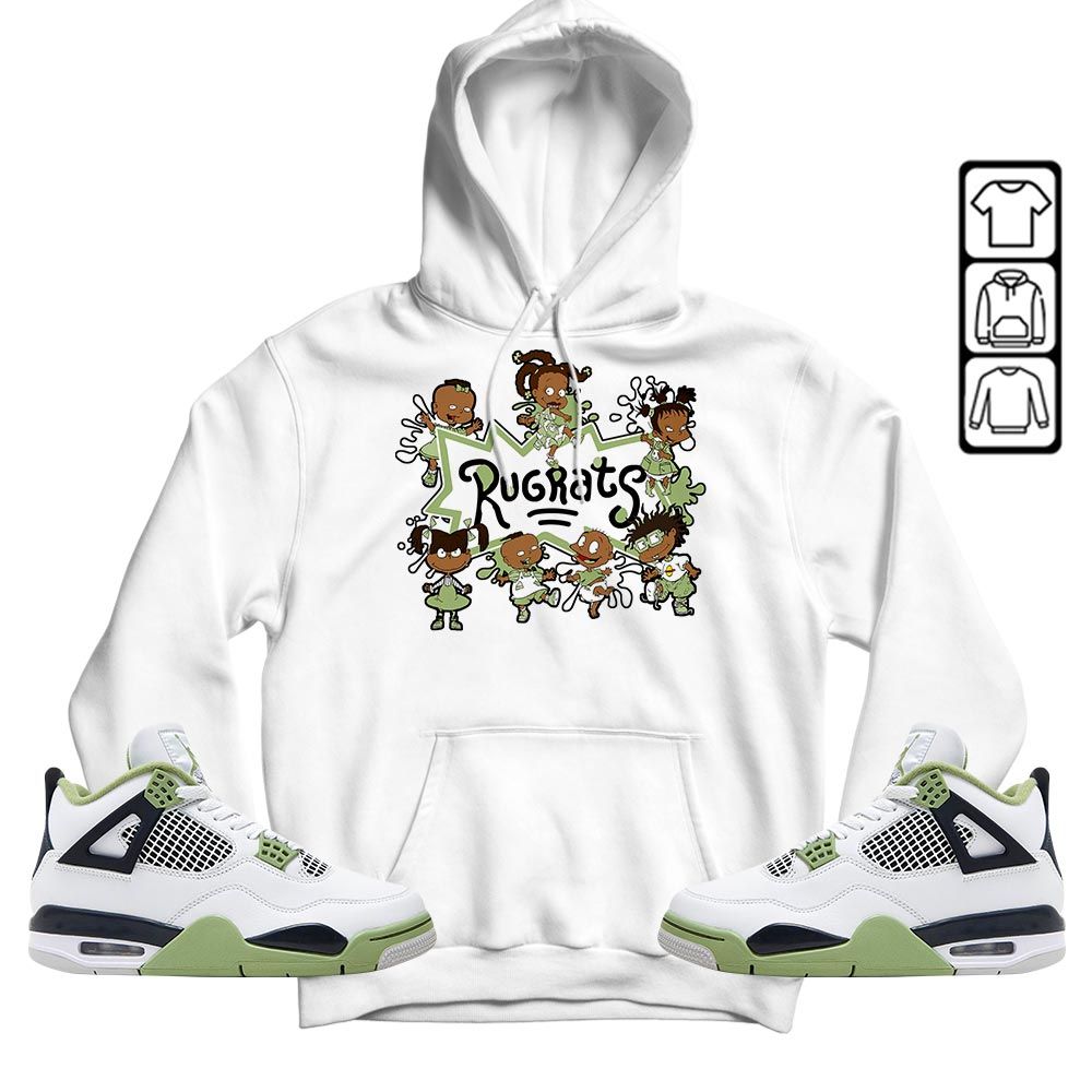 Funny Cartoon 90s Kids Melanin Sneaker Shirt Match Retro Oil Green 4s, Jordan 4 Oil Green MKO T-Shirt Funny Cartoon 90s Kids Melanin Sneaker Shirt Match Retro Oil Green 4s, Jordan 4 Oil Green MKO T-Shirt