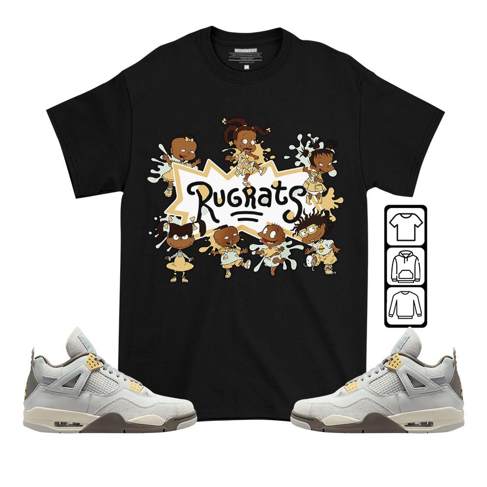 Funny Cartoon 90s Kids Sneaker Shirt Match Retro Craft 4s, Jordan 4 Craft Photon Dust MKO T-Shirt Funny Cartoon 90s Kids Sneaker Shirt Match Retro Craft 4s, Jordan 4 Craft Photon Dust MKO T-Shirt