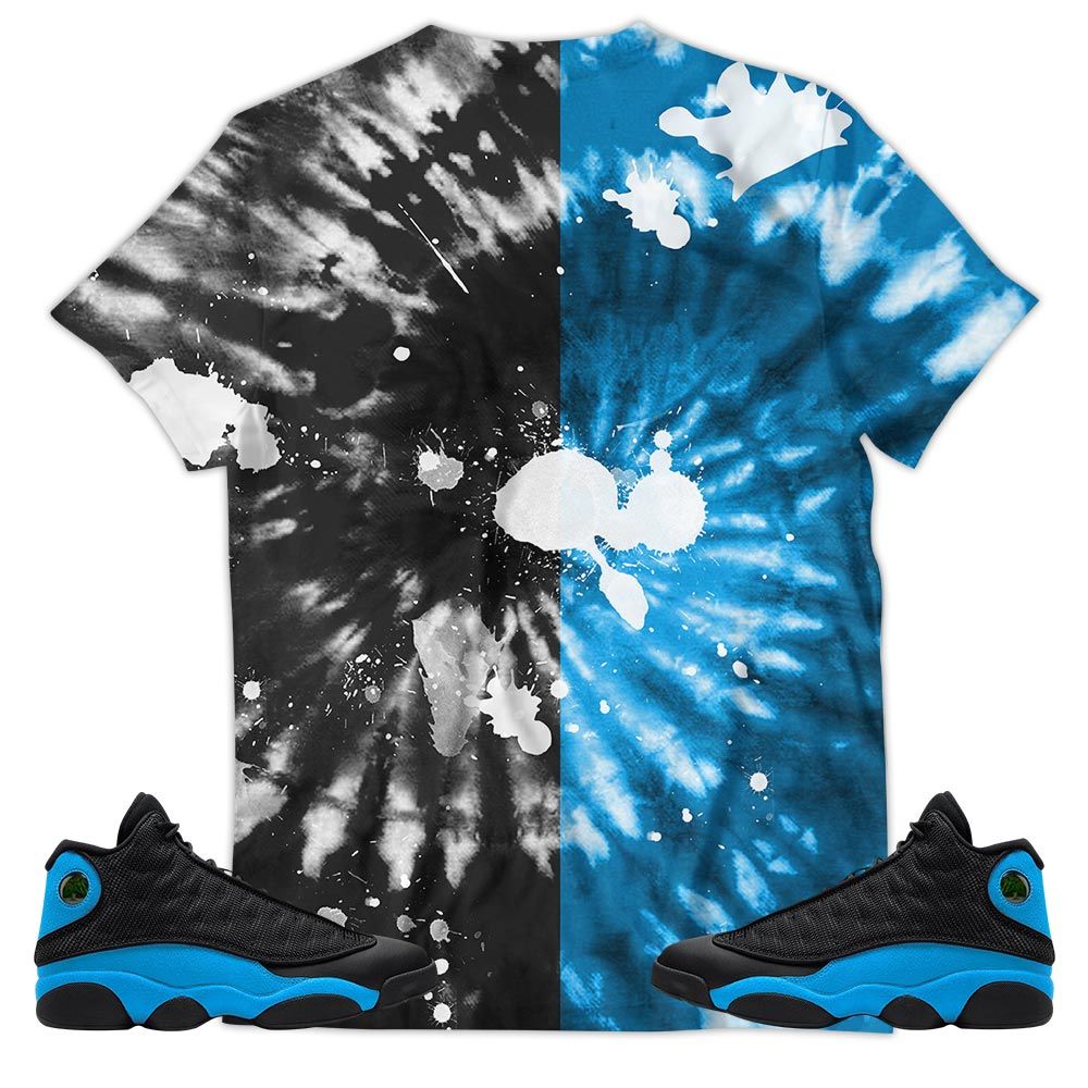 Funny Cartoon 90S Sneaker Shirt Match Black University Blue 13S, Jordan 13 Black University Blue 2022 Hoodie Sweatshirt Tee All Over Print MKO Shirt