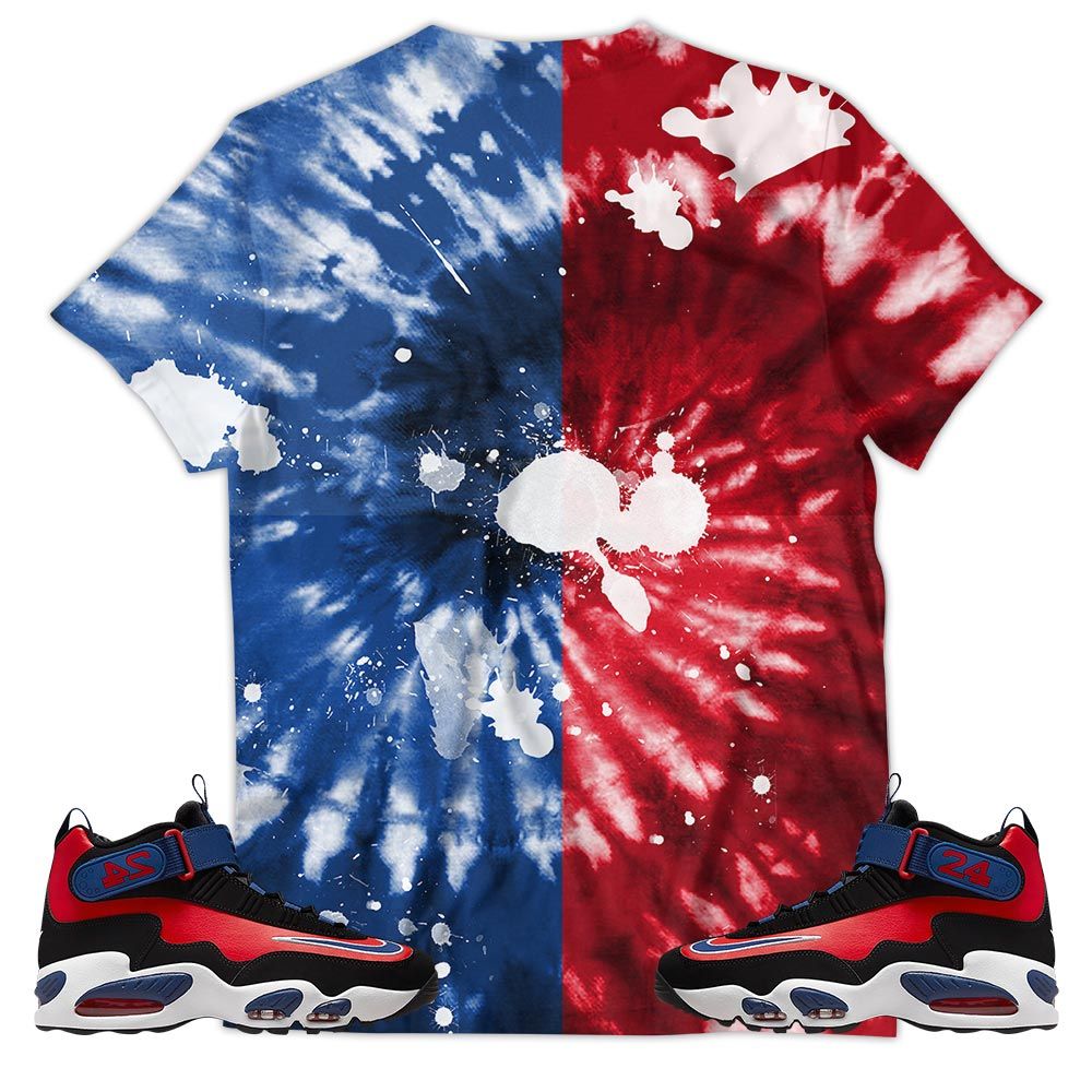Funny Cartoon 90S Sneaker Shirt Match Max 1 Navy Red Black, Air Griffey Max 1 Black Red Navy Blue Hoodie Sweatshirt Tee All Over Print MKO Shirt