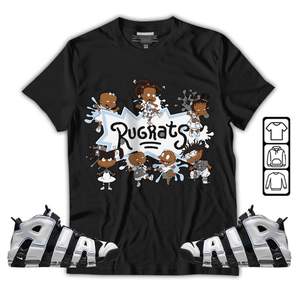 Funny Cartoon 90s Sneaker Shirt Match Uptempo Cobalt Bliss, Air More Uptempo Cobalt Bliss MKO Hoodie