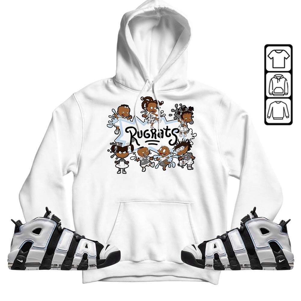 Funny Cartoon 90s Sneaker Shirt Match Uptempo Cobalt Bliss, Air More Uptempo Cobalt Bliss MKO Hoodie