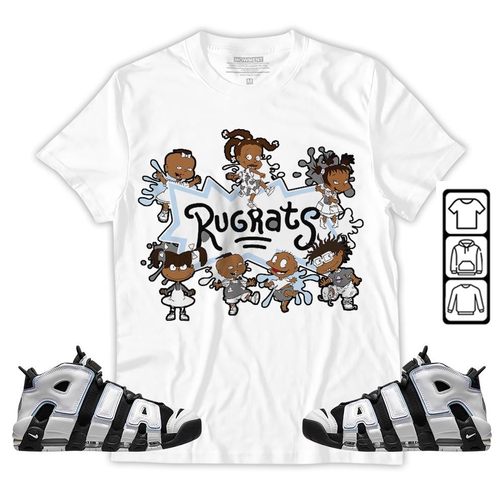 Funny Cartoon 90s Sneaker Shirt Match Uptempo Cobalt Bliss, Air More Uptempo Cobalt Bliss MKO T-Shirt