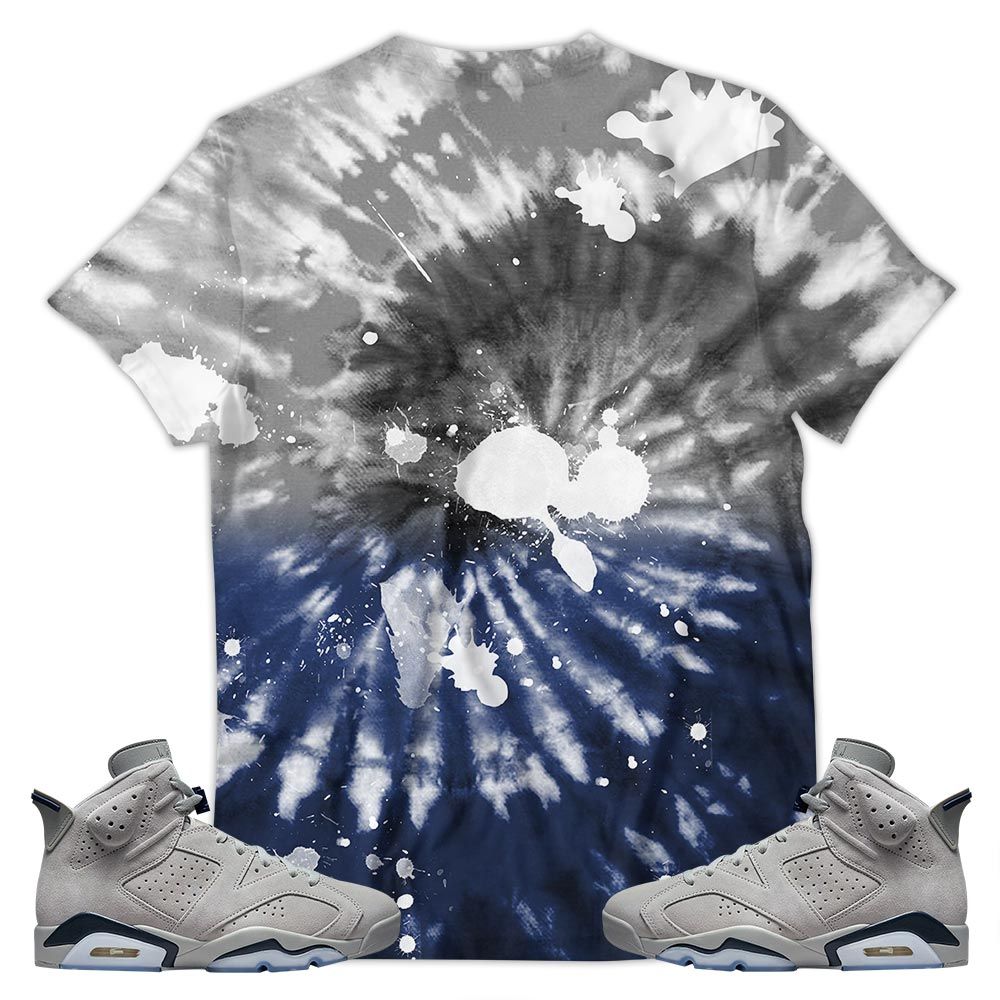 Funny Cartoon 90S Tiedye Sneaker Shirt Match Georgetown 6S, Jordan 6 Retro Georgetown Hoodie Sweatshirt Tee All Over Print MKO Shirt