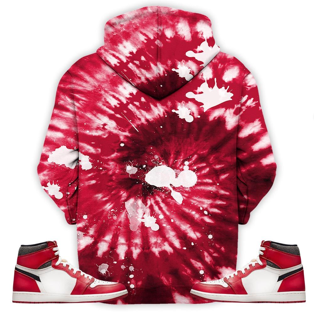 Funny Cartoon 90S Tiedye Sneaker Shirt Match High Og Chicago 1S, Jordan 1 Lost Found Chicago Hoodie Sweatshirt Tee All Over Print MKO Shirt