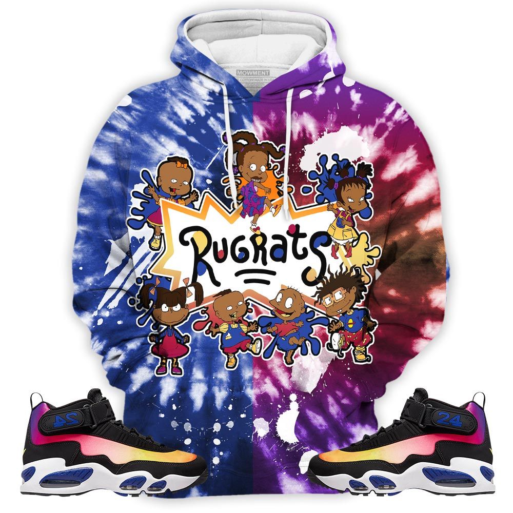 Funny Cartoon 90S Tiedye Sneaker Shirt Match Max 1 Los Angeles, Air Griffey Max 1 Los Angeles Hoodie Sweatshirt Tee All Over Print MKO Shirt
