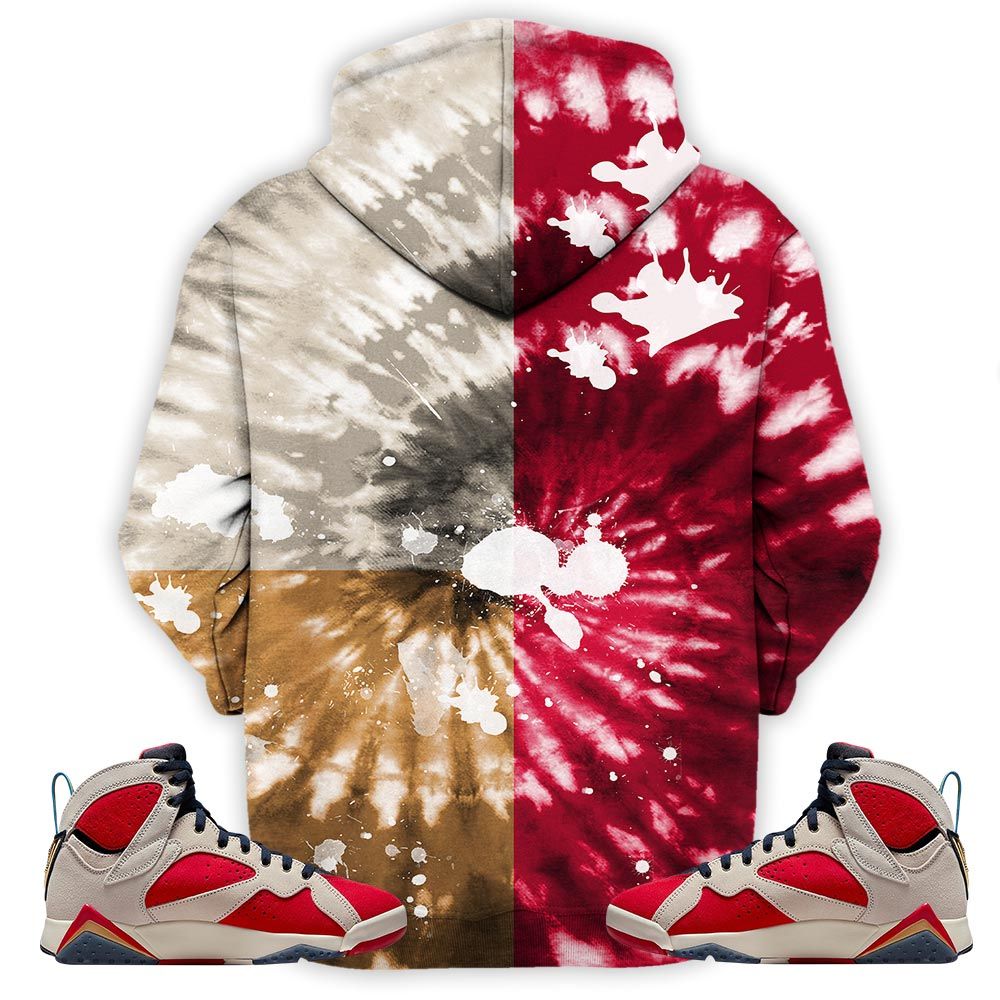 Funny Cartoon 90S Tiedye Sneaker Shirt Match Retro Trophy Room 7S, Jordan 7 Trophy Room Hoodie Sweatshirt Tee All Over Print MKO Shirt
