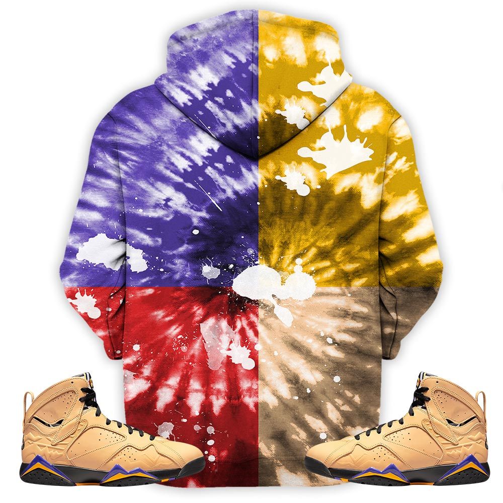 Funny Cartoon 90S Tiedye Sneaker Shirt Match Retro Vachetta Tan 7S, Jordan 7 Se Afrobeats Hoodie Sweatshirt Tee All Over Print MKO Shirt