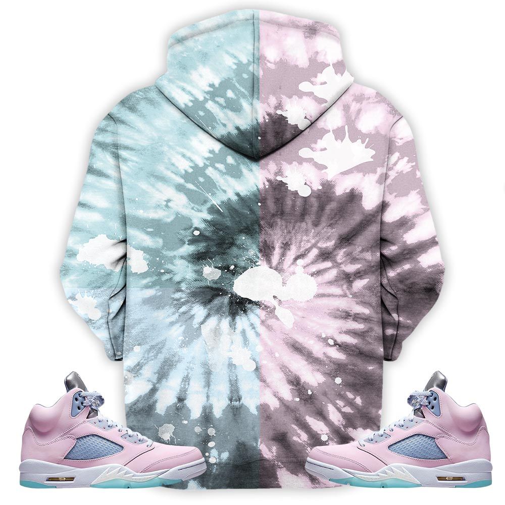 Funny Cartoon 90S Tiedye Sneaker Shirt Match Se Easter 5S, Jordan 5 Retro Easter Hoodie Sweatshirt Tee All Over Print MKO Shirt