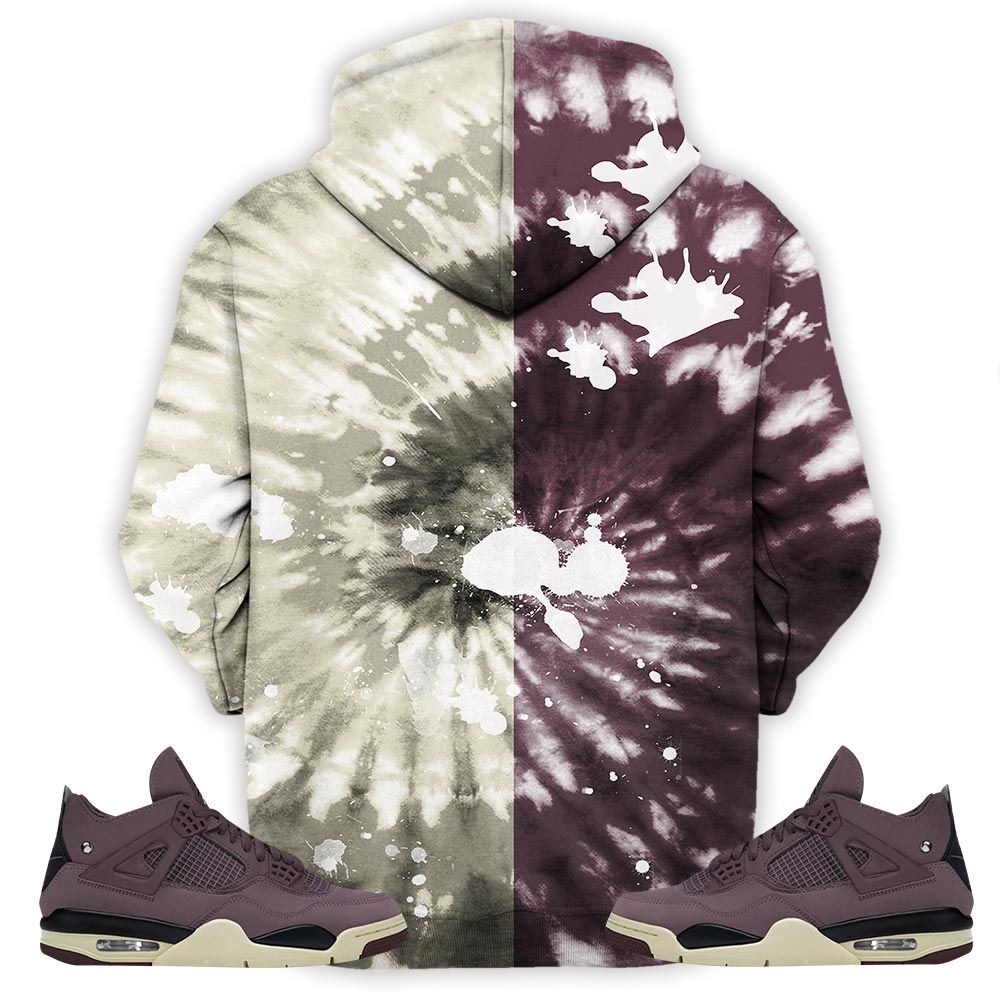 Funny Cartoon 90S Tiedye Sneaker Shirt Match Violet Ore 4S, Jordan 4 A Ma Maniere Violet Ore Hoodie Sweatshirt Tee All Over Print MKO Shirt
