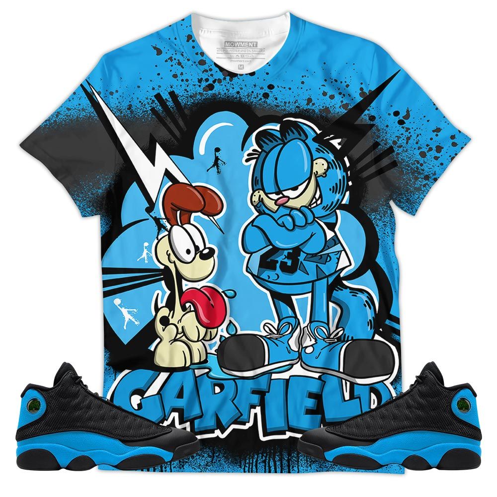 Funny Garfield Odie Sneaker Shirt Match Black University Blue 13S, Jordan 13 Black University Blue 2022 Hoodie Sweatshirt Tee All Over Print MKO Shirt Funny Garfield Odie Sneaker Shirt Match Black University Blue 13S, Jordan 13 Black University Blue 2022 Hoodie Sweatshirt Tee All Over Print MKO Shirt