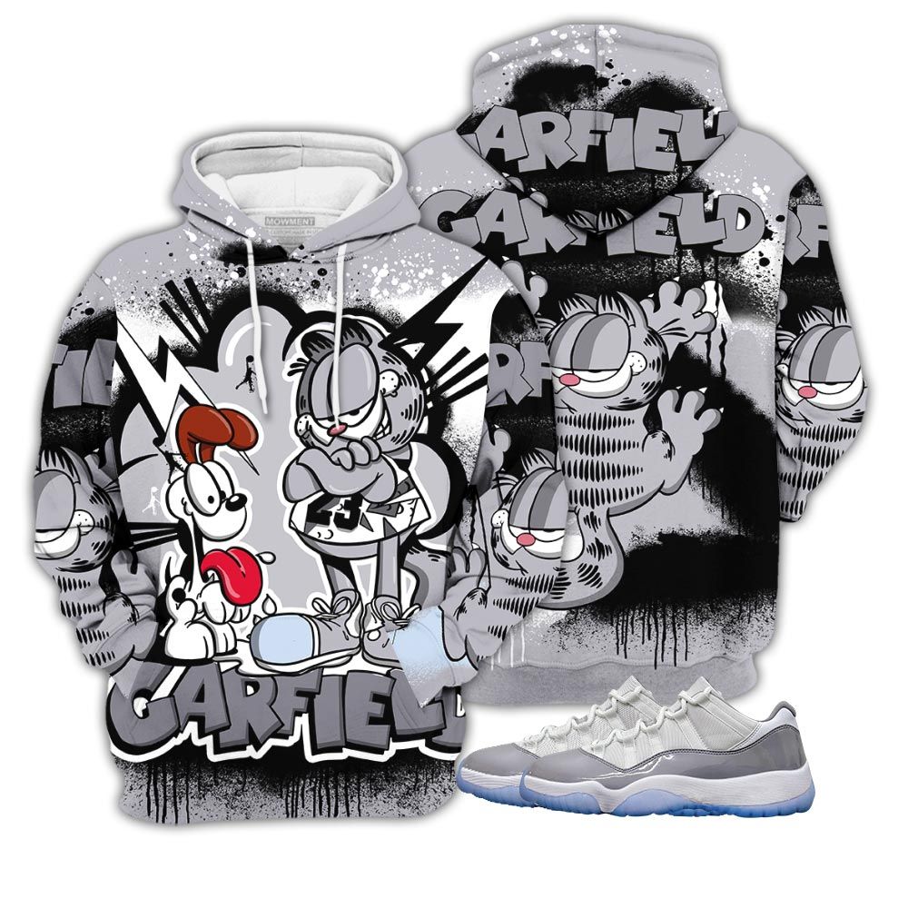 Funny Garfield Odie Sneaker Shirt Match Cement Grey 11S, Jordan 11 Low Cement Grey Hoodie Sweatshirt Tee All Over Print MKO Shirt Funny Garfield Odie Sneaker Shirt Match Cement Grey 11S, Jordan 11 Low Cement Grey Hoodie Sweatshirt Tee All Over Print MKO Shirt