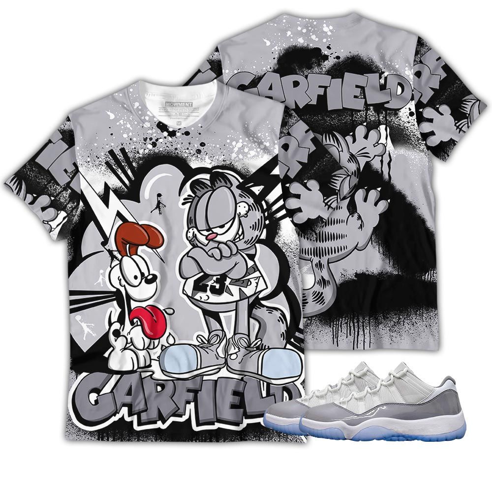 Funny Garfield Odie Sneaker Shirt Match Cement Grey 11S, Jordan 11 Low Cement Grey Hoodie Sweatshirt Tee All Over Print MKO Shirt Funny Garfield Odie Sneaker Shirt Match Cement Grey 11S, Jordan 11 Low Cement Grey Hoodie Sweatshirt Tee All Over Print MKO Shirt