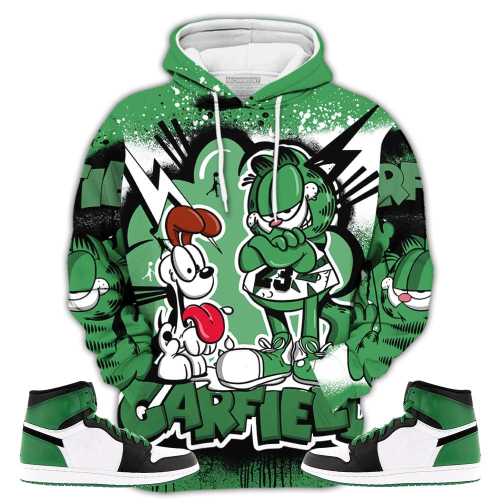 Funny Garfield Odie Sneaker Shirt Match Lucky Green 1S, Jordan 1 Lucky Green Hoodie Sweatshirt Tee All Over Print MKO Shirt Funny Garfield Odie Sneaker Shirt Match Lucky Green 1S, Jordan 1 Lucky Green Hoodie Sweatshirt Tee All Over Print MKO Shirt