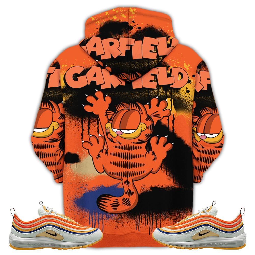 Funny Garfield Odie Sneaker Shirt Match Max 97 Frank Rudy, Air Max 97 Se Air Pressure Hoodie Sweatshirt Tee All Over Print MKO Shirt