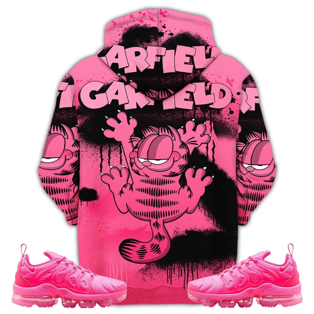 Funny Garfield Odie Sneaker Shirt Match Plus Triple Pink, Air Vapormax Plus Triple Pink Hoodie Sweatshirt Tee All Over Print MKO Shirt