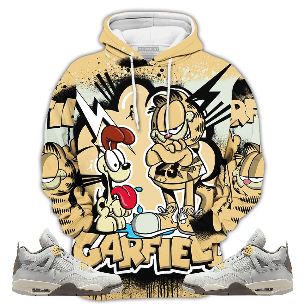 Funny Garfield Odie Sneaker Shirt Match Retro Craft 4S, Jordan 4 Craft Photon Dust Hoodie Sweatshirt Tee All Over Print MKO Shirt Funny Garfield Odie Sneaker Shirt Match Retro Craft 4S, Jordan 4 Craft Photon Dust Hoodie Sweatshirt Tee All Over Print MKO Shirt