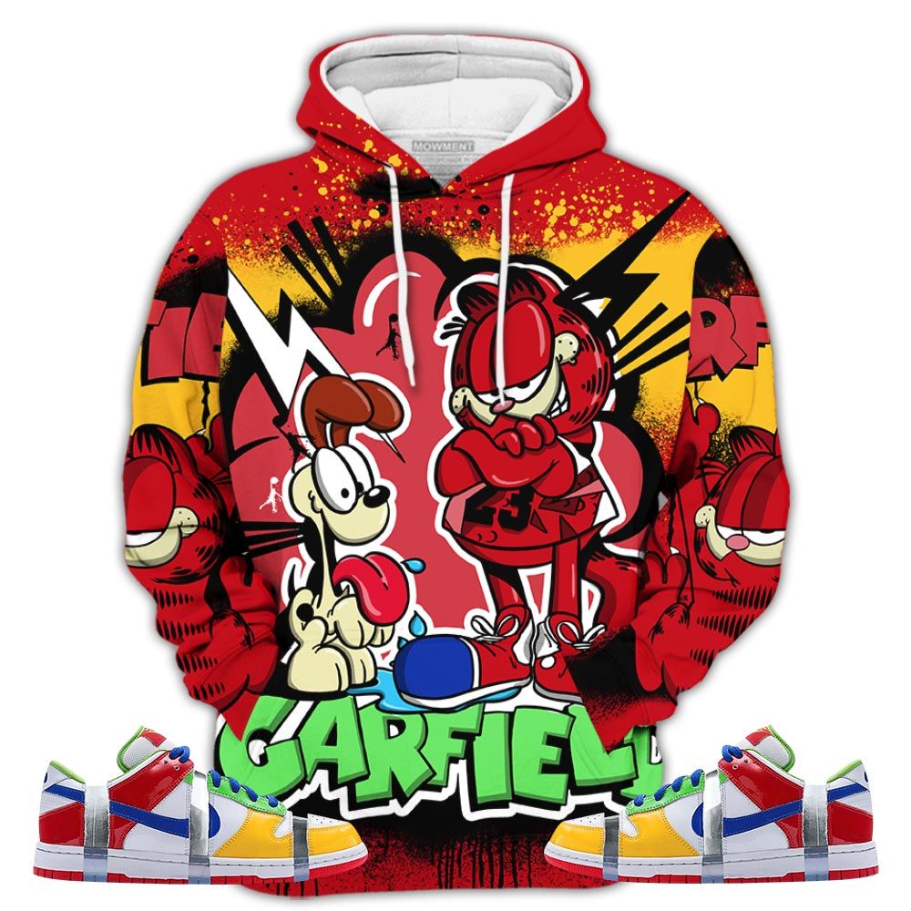 Funny Garfield Odie Sneaker Shirt Match Sb Dunk Low Ebay, Sb Dunk Low Sandy Hoodie Sweatshirt Tee All Over Print MKO Shirt
