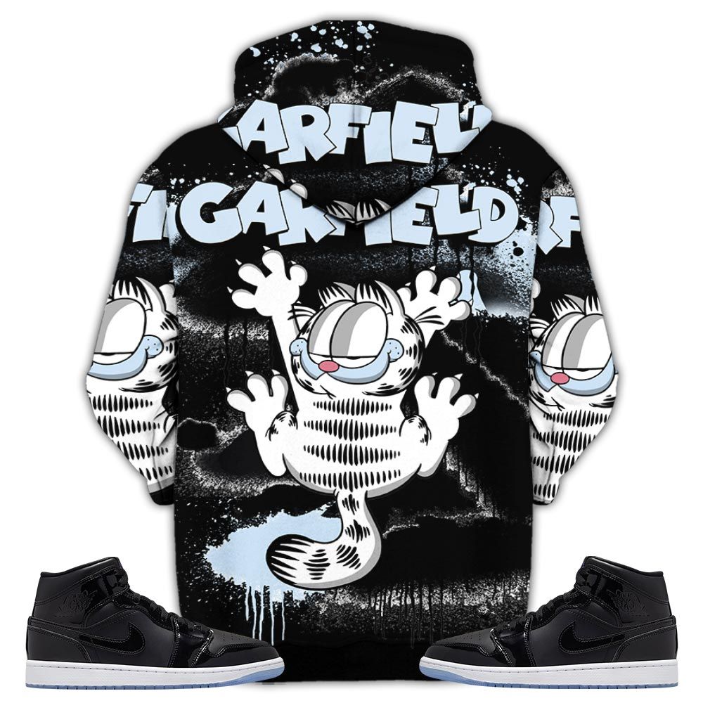 Funny Garfield Odie Sneaker Shirt Match Space Jam 1S, Jordan 1 Mid Space Jam Hoodie Sweatshirt Tee All Over Print MKO Shirt