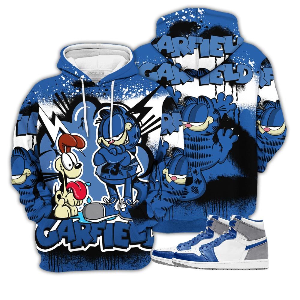 Funny Garfield Odie Sneaker Shirt Match True Blue 1S, Jordan 1 High Og True Blue Hoodie Sweatshirt Tee All Over Print MKO Shirt Funny Garfield Odie Sneaker Shirt Match True Blue 1S, Jordan 1 High Og True Blue Hoodie Sweatshirt Tee All Over Print MKO Shirt
