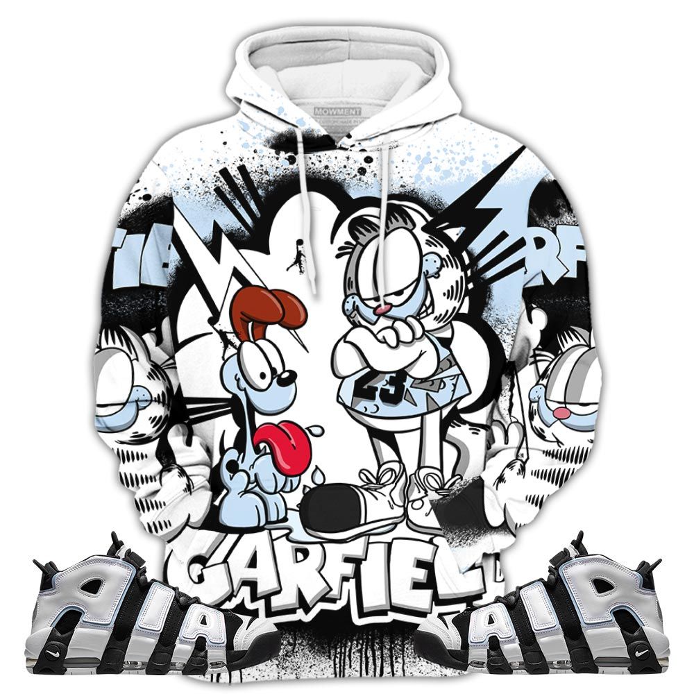 Funny Garfield Odie Sneaker Shirt Match Uptempo Cobalt Bliss, Air More Uptempo Cobalt Bliss Hoodie Sweatshirt Tee All Over Print MKO Shirt