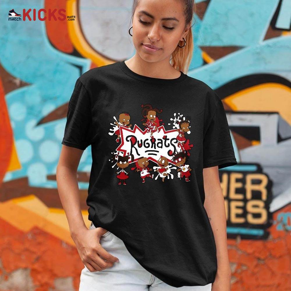 Funny Rugrats 90s Kids Melanin Sneaker Shirt Match 2 Chicago Varsity Red, Jordan Retro 2 Chicago MKO T-Shirt Funny Rugrats 90s Kids Melanin Sneaker Shirt Match 2 Chicago Varsity Red, Jordan Retro 2 Chicago MKO T-Shirt