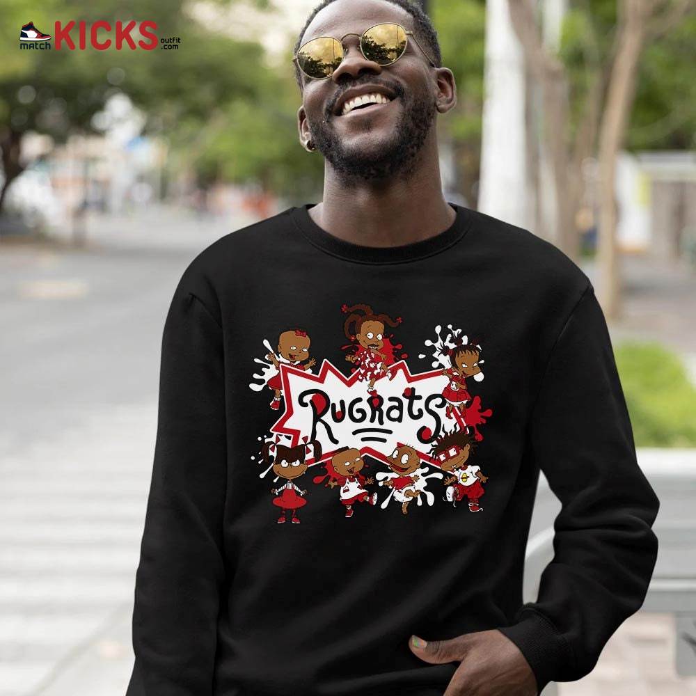 Funny Rugrats 90s Kids Melanin Sneaker Shirt Match 2 Chicago Varsity Red, Jordan Retro 2 Chicago MKO T-Shirt Funny Rugrats 90s Kids Melanin Sneaker Shirt Match 2 Chicago Varsity Red, Jordan Retro 2 Chicago MKO T-Shirt