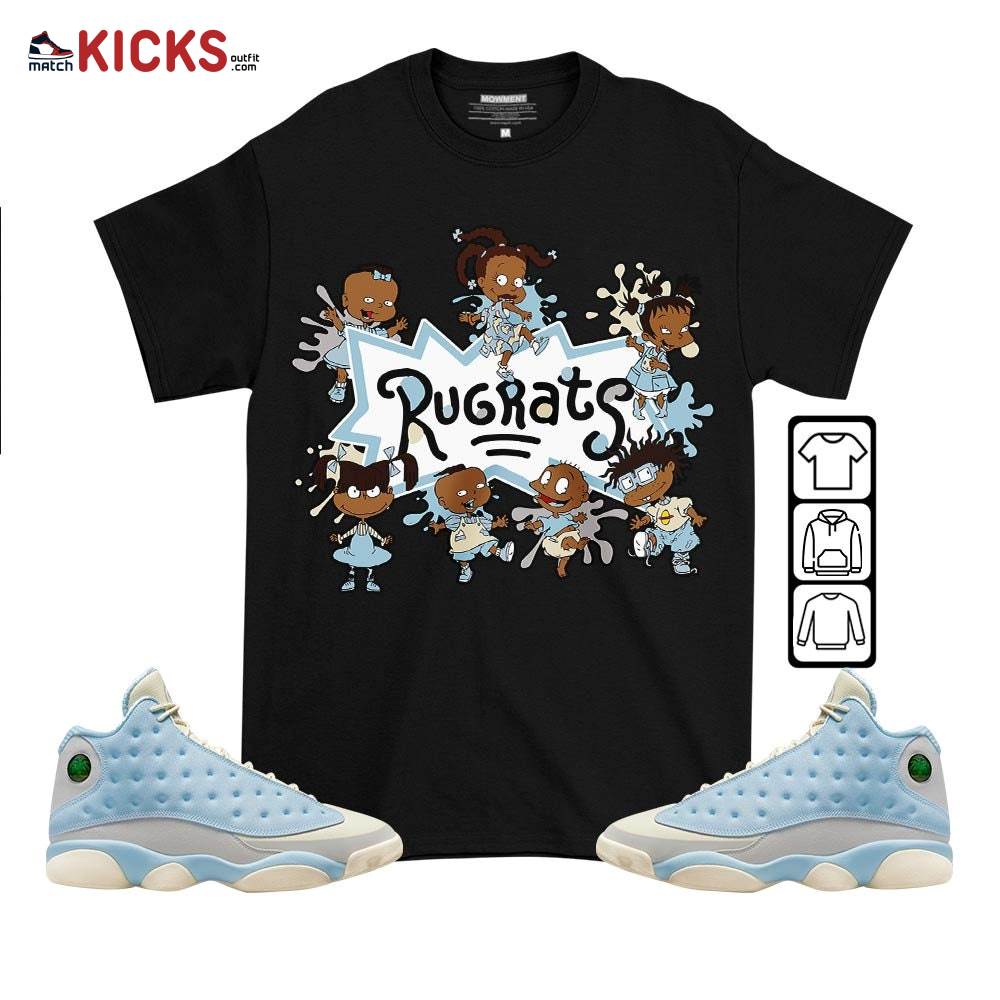Funny Rugrats 90s Kids Melanin Sneaker Shirt Match SoleFly 13s, Jordan 13 Retro SoleFly MKO T-Shirt