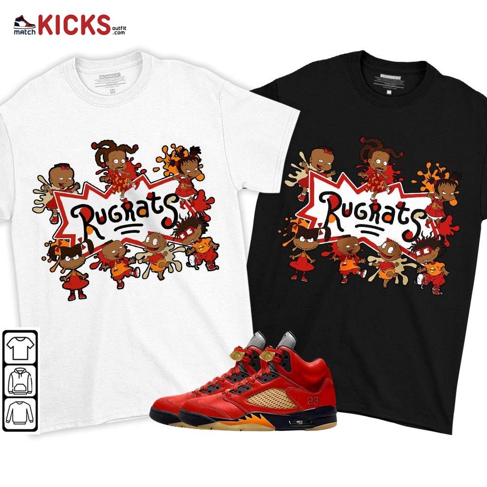 Funny Rugrats 90s Kids Sneaker Shirt Match 5 Dunk On Mars, Jordan 5 Mars For Her MKO T-Shirt Funny Rugrats 90s Kids Sneaker Shirt Match 5 Dunk On Mars, Jordan 5 Mars For Her MKO T-Shirt