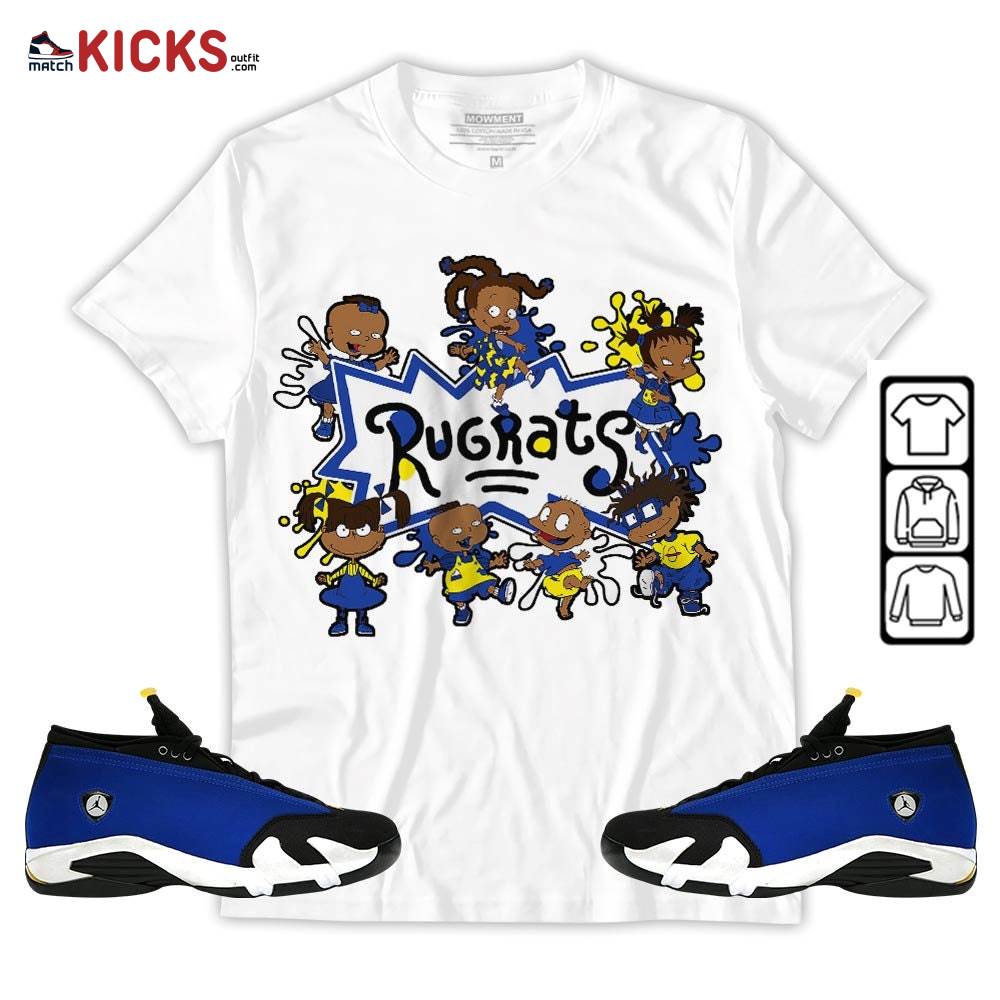 Funny Rugrats 90s Sneaker Shirt Match 2023 Blue Laney 14s, Jordan 14 Laney MKO T-Shirt