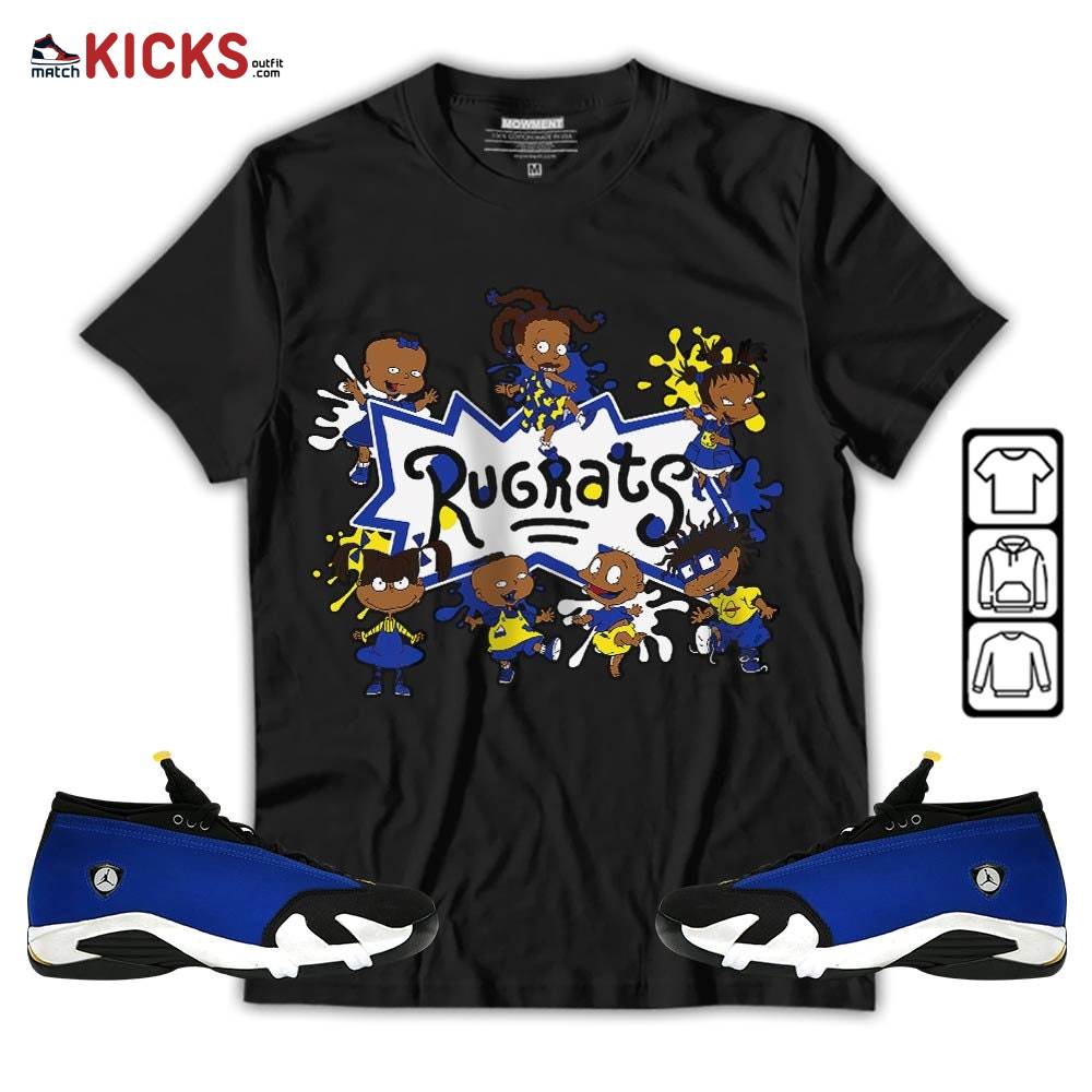 Funny Rugrats 90s Sneaker Shirt Match 2023 Blue Laney 14s, Jordan 14 Laney MKO T-Shirt