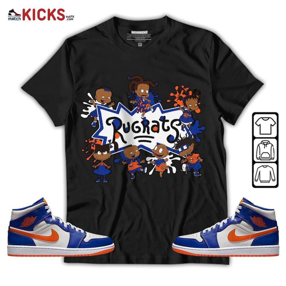 Funny Rugrats 90s Sneaker Shirt Match Mid Knicks 1s, Jordan 1 Mid Knicks MKO Hoodie Funny Rugrats 90s Sneaker Shirt Match Mid Knicks 1s, Jordan 1 Mid Knicks MKO Hoodie