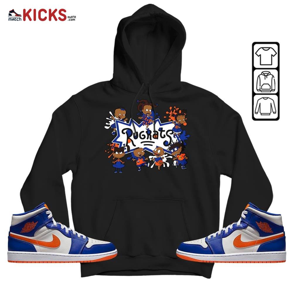 Funny Rugrats 90s Sneaker Shirt Match Mid Knicks 1s, Jordan 1 Mid Knicks MKO Hoodie Funny Rugrats 90s Sneaker Shirt Match Mid Knicks 1s, Jordan 1 Mid Knicks MKO Hoodie