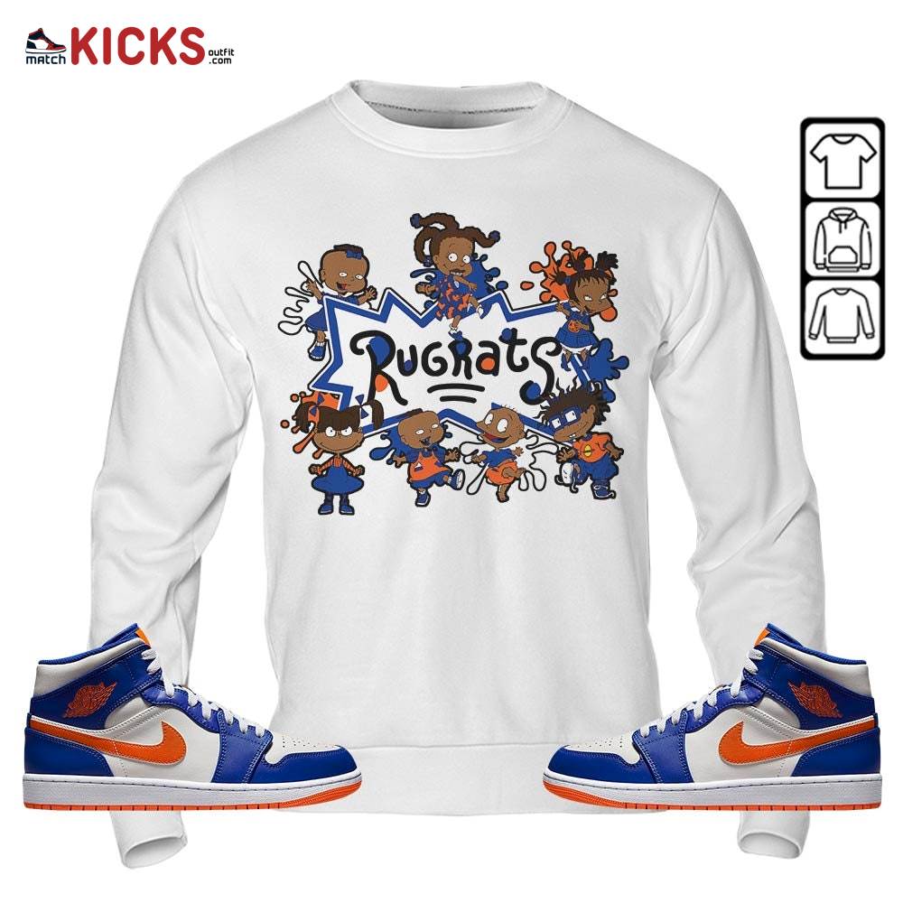 Funny Rugrats 90s Sneaker Shirt Match Mid Knicks 1s, Jordan 1 Mid Knicks MKO Hoodie Funny Rugrats 90s Sneaker Shirt Match Mid Knicks 1s, Jordan 1 Mid Knicks MKO Hoodie