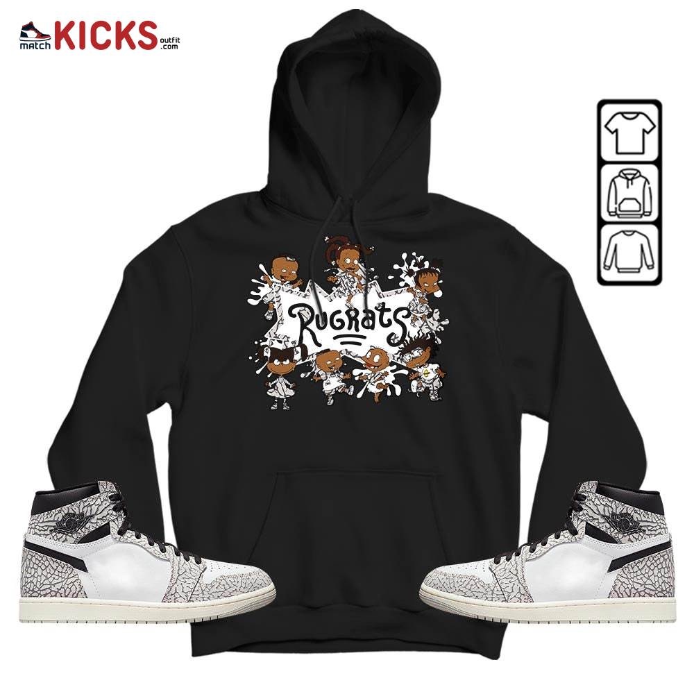 Funny Rugrats 90s Sneaker Shirt Match OG Elephant 1s, Jordan 1 White Cement MKO Hoodie Funny Rugrats 90s Sneaker Shirt Match OG Elephant 1s, Jordan 1 White Cement MKO Hoodie