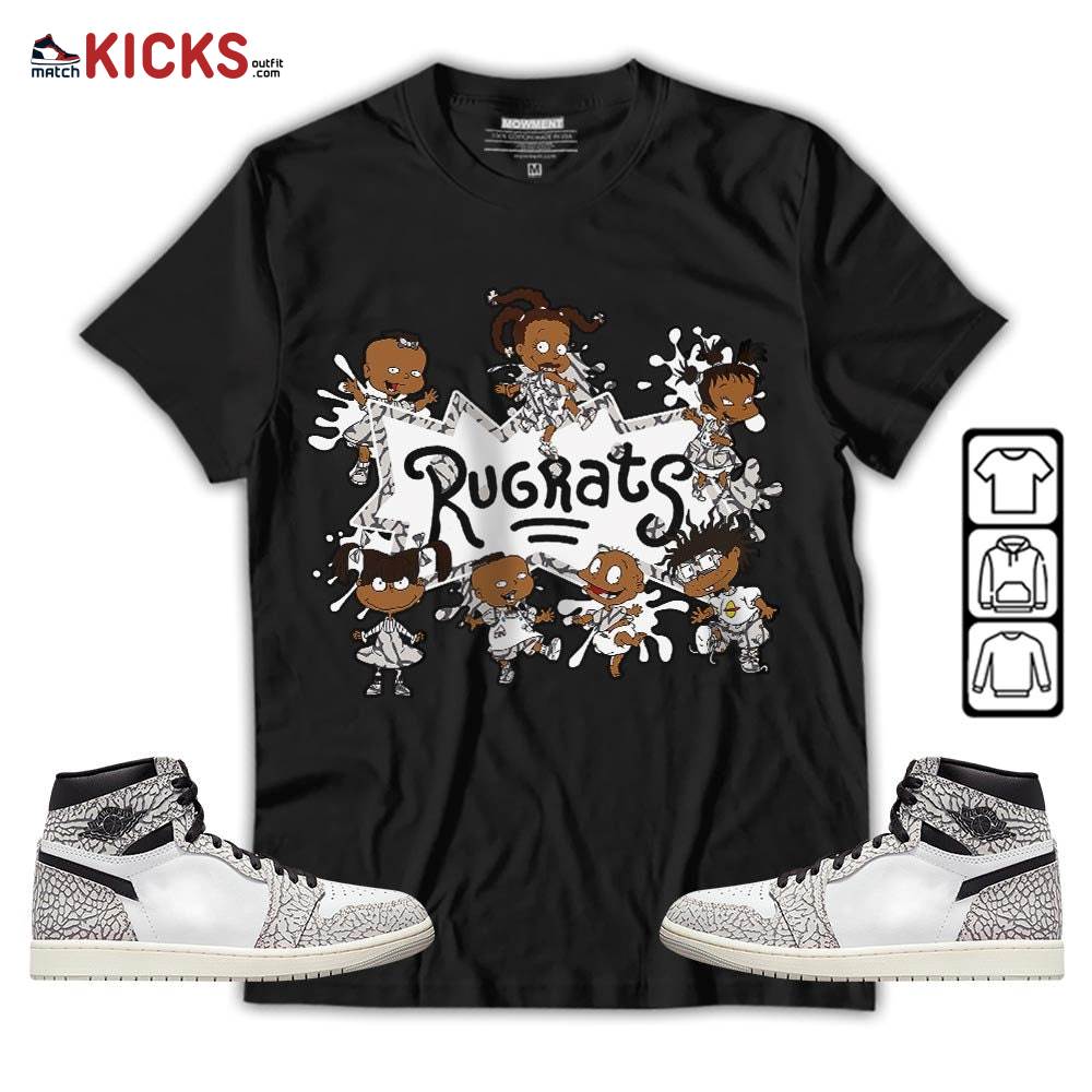 Funny Rugrats 90s Sneaker Shirt Match OG Elephant 1s, Jordan 1 White Cement MKO Hoodie Funny Rugrats 90s Sneaker Shirt Match OG Elephant 1s, Jordan 1 White Cement MKO Hoodie