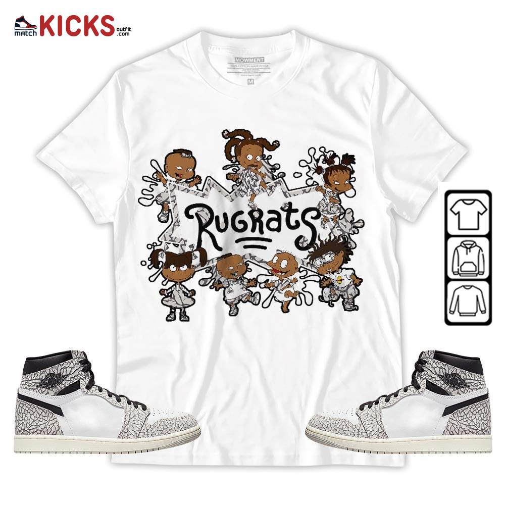 Funny Rugrats 90s Sneaker Shirt Match OG Elephant 1s, Jordan 1 White Cement MKO Hoodie Funny Rugrats 90s Sneaker Shirt Match OG Elephant 1s, Jordan 1 White Cement MKO Hoodie