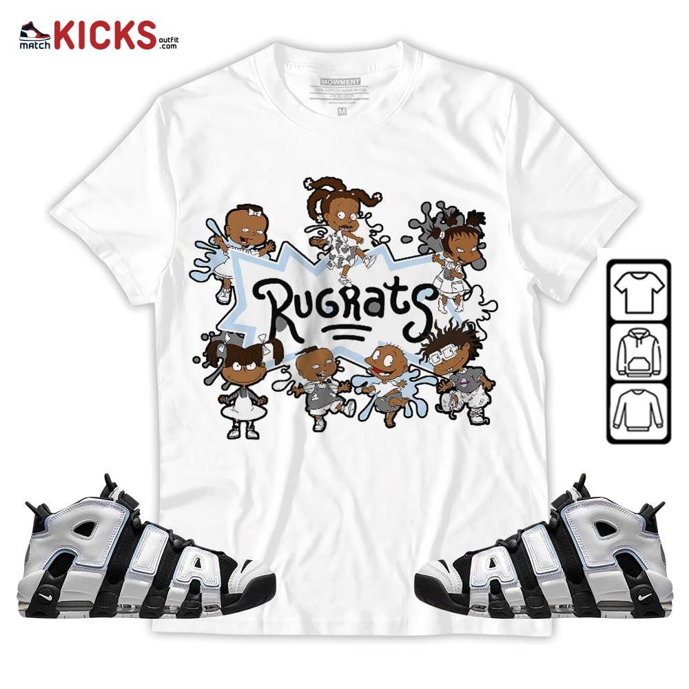 Funny Rugrats 90s Sneaker Shirt Match Uptempo Cobalt Bliss, Air More Uptempo Cobalt Bliss MKO T-Shirt