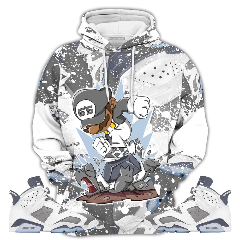 Game Crazy 04 Sneaker Shirt Match Retro Cool Grey 6S, Jordan 6 Cool Grey Hoodie Sweatshirt Tee All Over Print MKO Shirt
