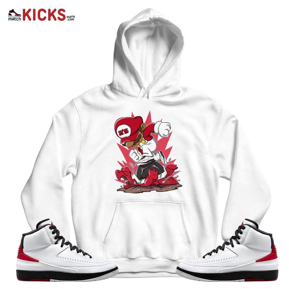 Game Crazy Sneaker Shirt Match 2 Chicago Varsity Red, Jordan Retro 2 Chicago MKO T-Shirt Game Crazy Sneaker Shirt Match 2 Chicago Varsity Red, Jordan Retro 2 Chicago MKO T-Shirt