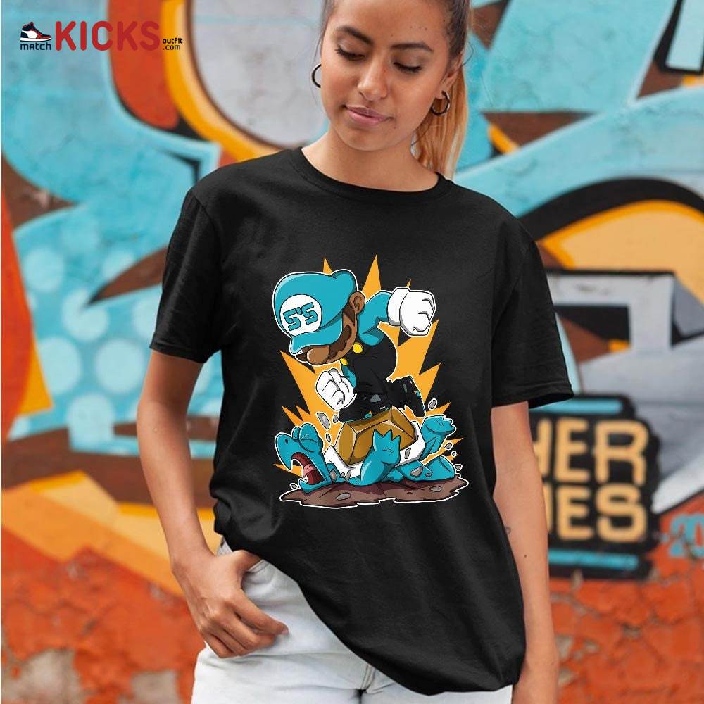 Game Crazy Sneaker Shirt Match 2023 Retro Aqua 5s, Jordan 5 Aqua MKO T-Shirt Game Crazy Sneaker Shirt Match 2023 Retro Aqua 5s, Jordan 5 Aqua MKO T-Shirt