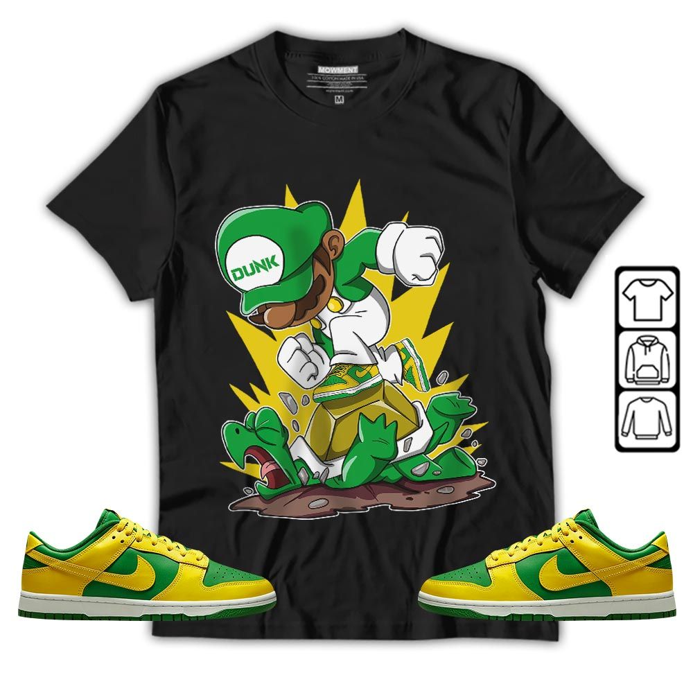 Game Crazy Sneaker Shirt Match 2023 Reverse Brazil, Dunk Low Reverse Brazil MKO T-Shirt
