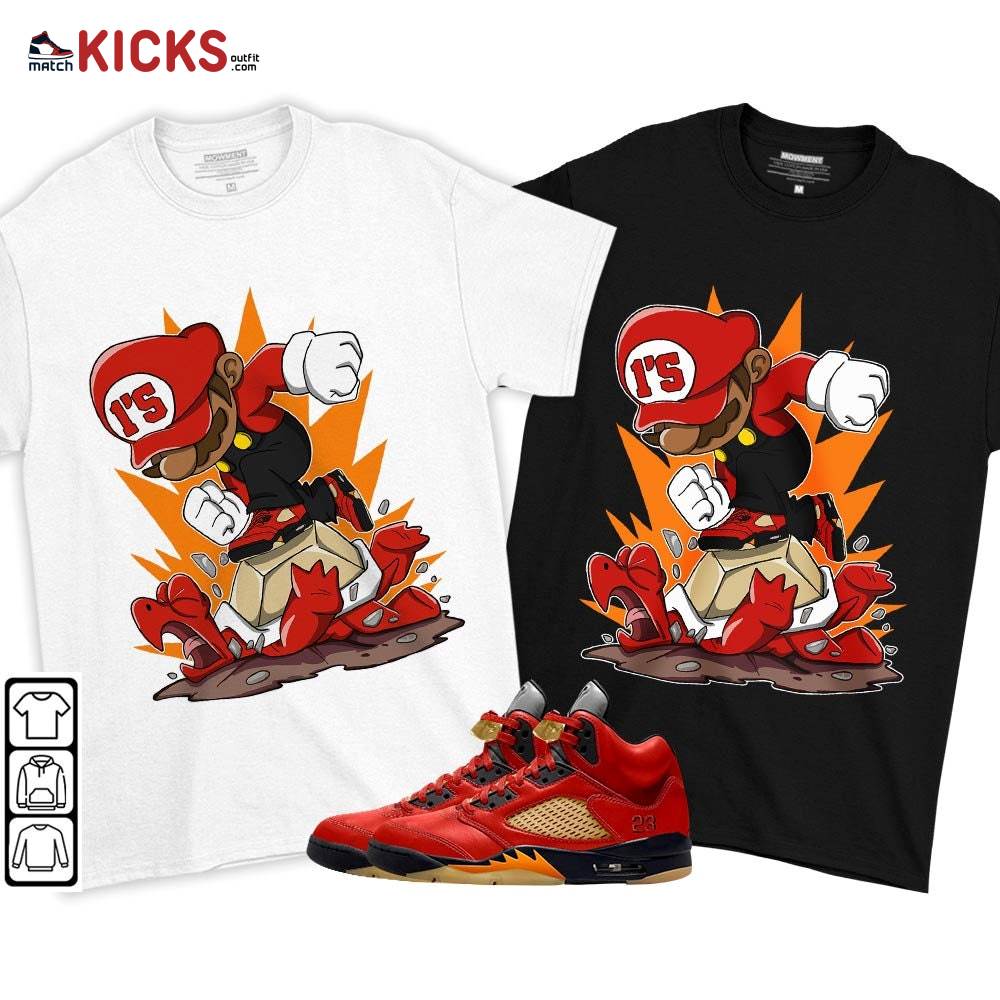 Game Crazy Sneaker Shirt Match 5 Dunk On Mars, Jordan 5 Mars For Her MKO T-Shirt Game Crazy Sneaker Shirt Match 5 Dunk On Mars, Jordan 5 Mars For Her MKO T-Shirt