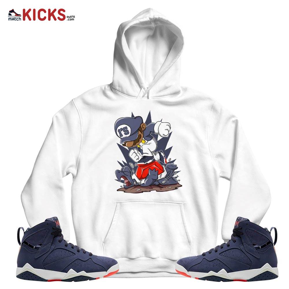 Game Crazy Sneaker Shirt Match 7 Neutral Indigo, Jordan 7 Quai 54 MKO T-Shirt Game Crazy Sneaker Shirt Match 7 Neutral Indigo, Jordan 7 Quai 54 MKO T-Shirt
