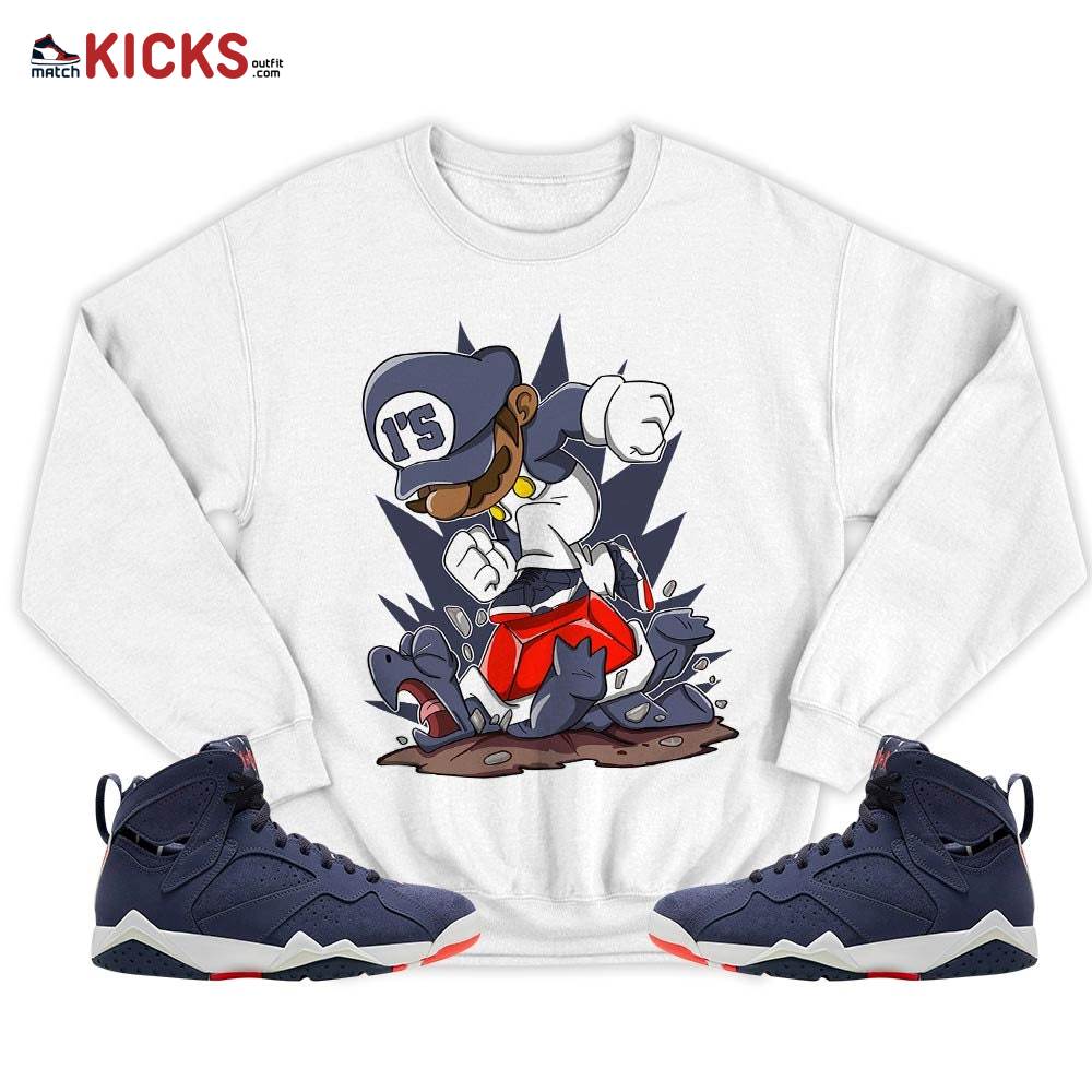 Game Crazy Sneaker Shirt Match 7 Neutral Indigo, Jordan 7 Quai 54 MKO T-Shirt Game Crazy Sneaker Shirt Match 7 Neutral Indigo, Jordan 7 Quai 54 MKO T-Shirt
