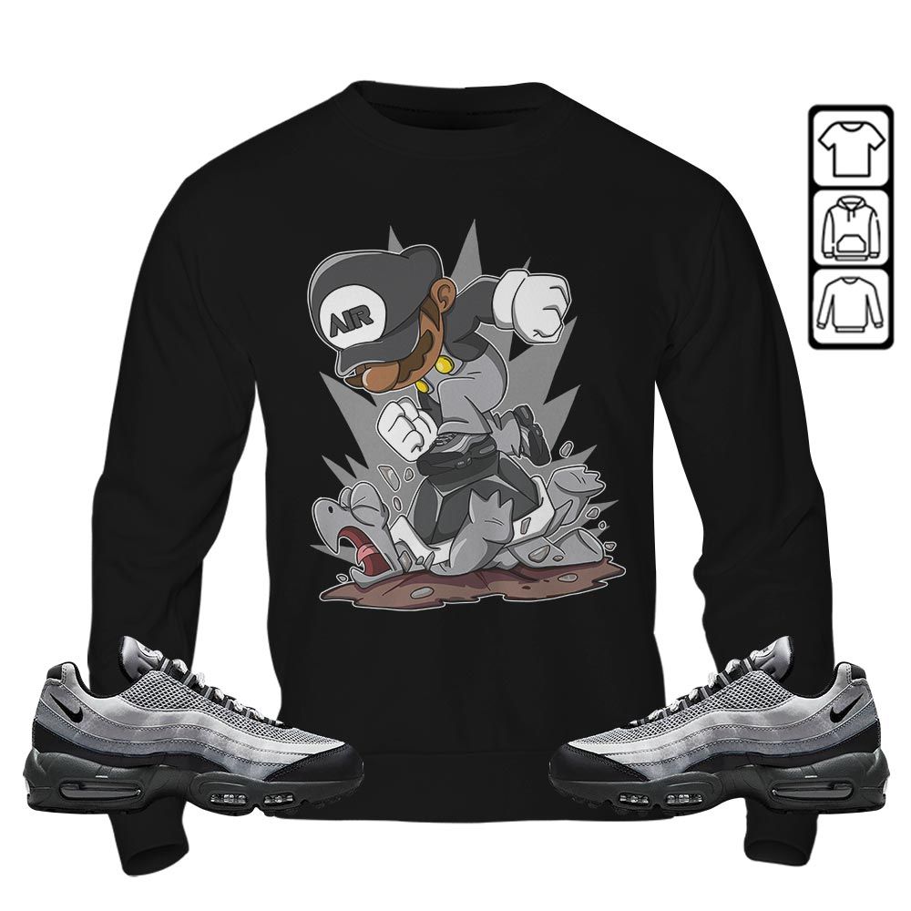 Game Crazy Sneaker Shirt Match 95 Reflective Safari Grey, Air Max 95 Reflective Safari MKO T-Shirt Game Crazy Sneaker Shirt Match 95 Reflective Safari Grey, Air Max 95 Reflective Safari MKO T-Shirt