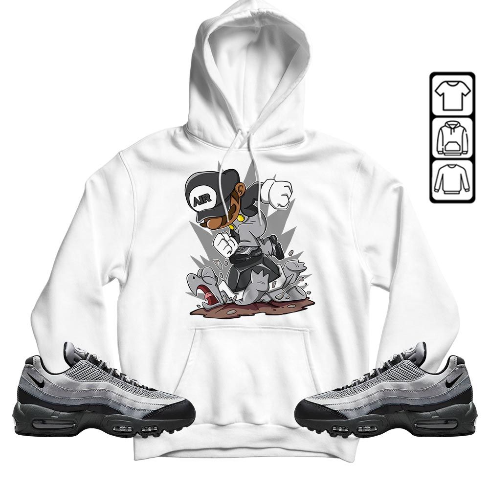 Game Crazy Sneaker Shirt Match 95 Reflective Safari Grey, Air Max 95 Reflective Safari MKO T-Shirt