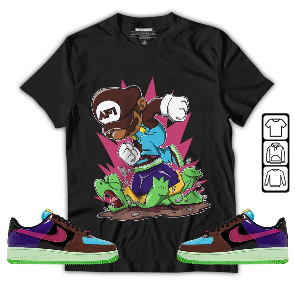 Game Crazy Sneaker Shirt Match AF 1 Low SP Pink Prime, Air Force 1 Undefeated Pink Prime MKO T-Shirt