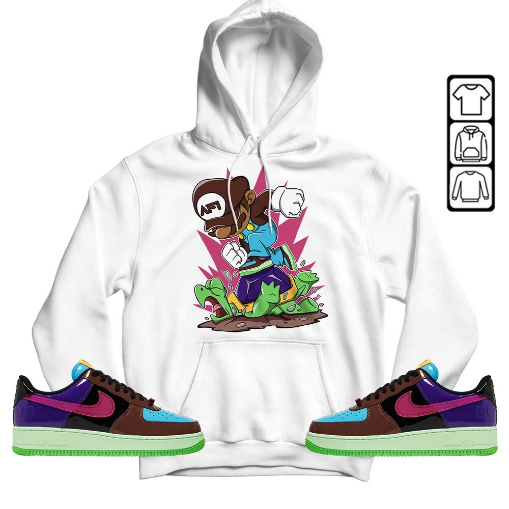 Game Crazy Sneaker Shirt Match AF 1 Low SP Pink Prime, Air Force 1 Undefeated Pink Prime MKO T-Shirt